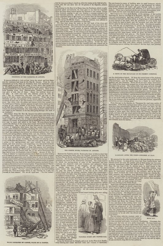 Paris after the Insurrection by English School