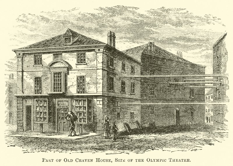 Part of Old Craven House, Site of the Olympic Theatre by English School