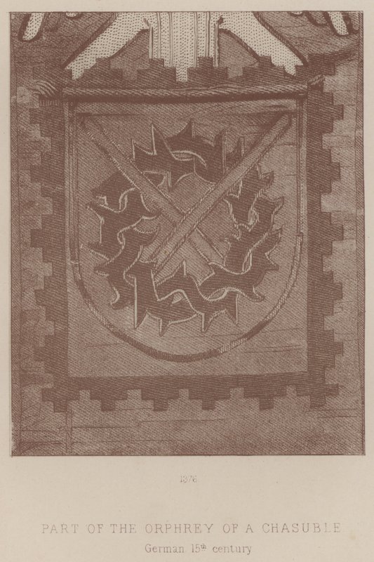 Part of the Orphrey of a Chasuble, German by English School