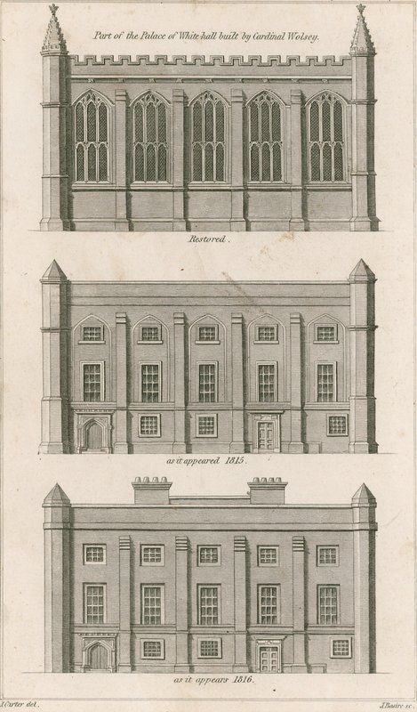 Part of the Palace of Whitehall built by Cardinal Wolsey by English School