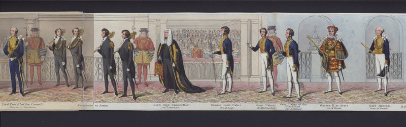 Part of the Panorama of the Marriage of Queen Victoria, c.1840 by English School