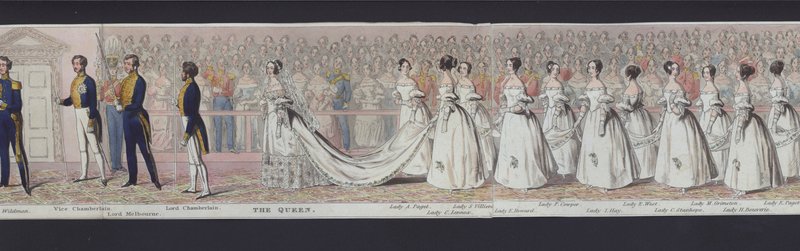 Part of the Panorama of the Marriage of Queen Victoria, c.1840 by English School