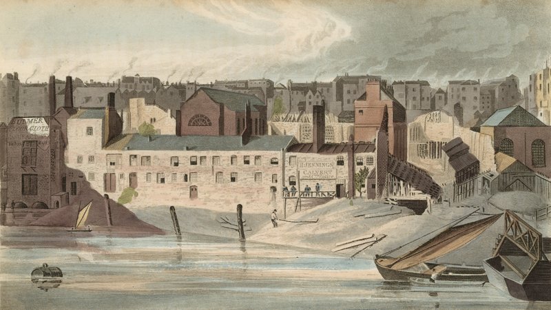Part of the Ruins of the Savoy in 1816 by English School