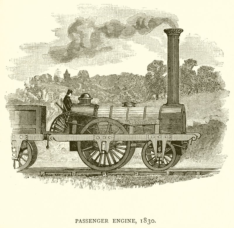 Passenger Engine, 1830 by English School