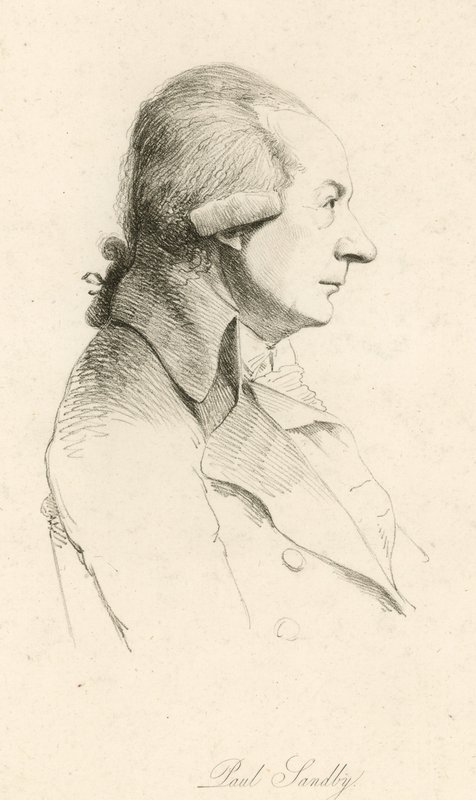 Paul Sandby, map-maker and painter by English School