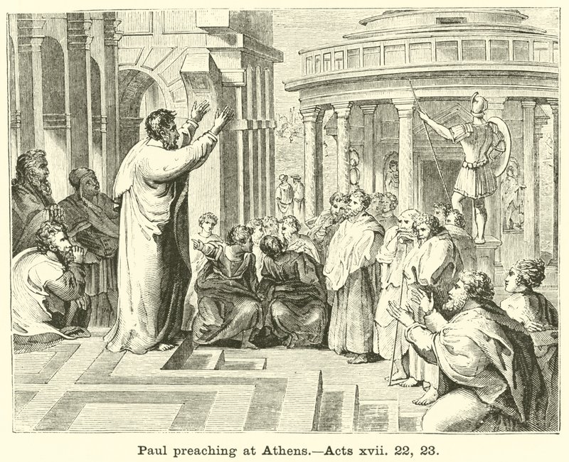 Paul preaching at Athens by English School
