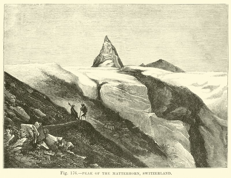 Peak of the Matterhorn, Switzerland by English School