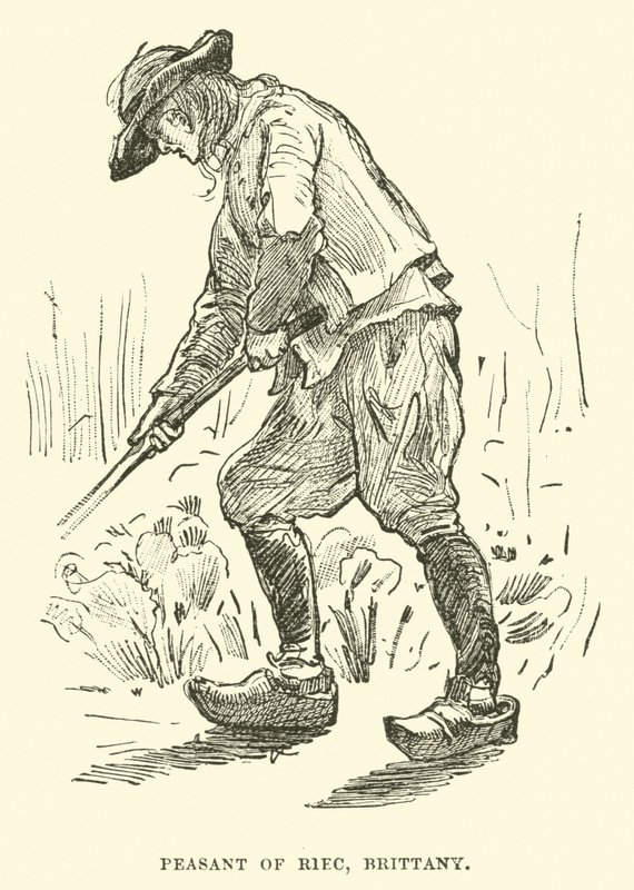 Peasant of Riec, Brittany by English School
