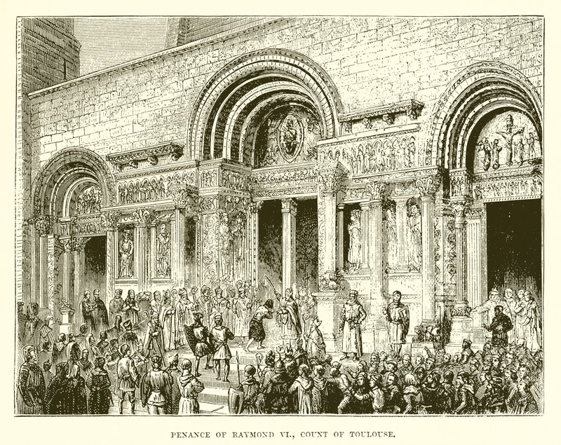 Penance of Raymond VI, Count of Toulouse by English School