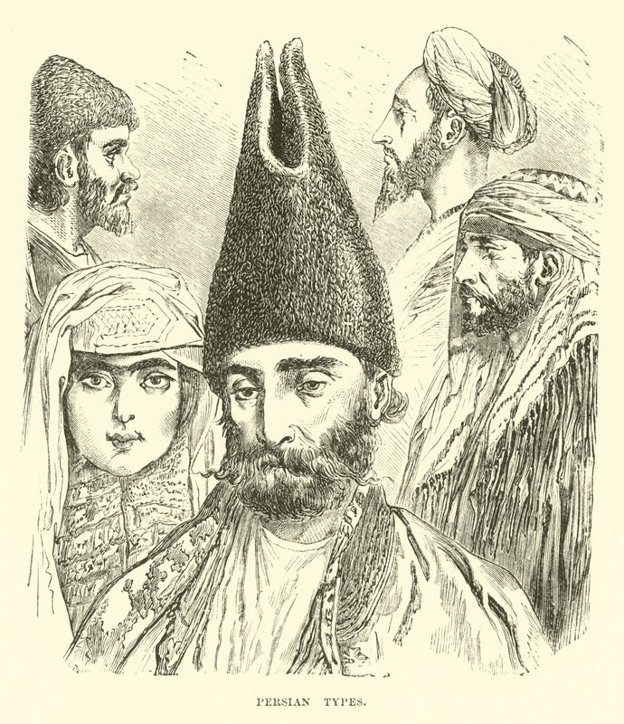 Persian Types by English School
