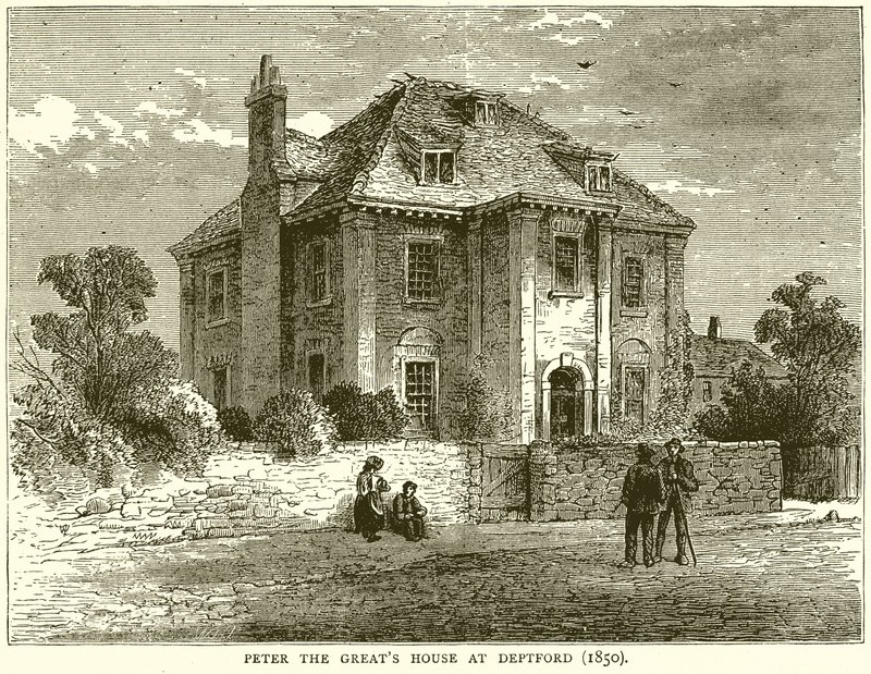 Peter the Greats House at Deptford (1850) by English School