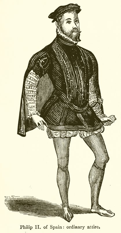Philip II of Spain: Ordinary Attire by English School