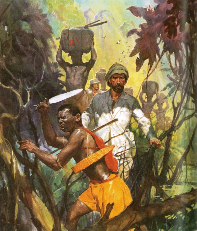 Pierre Brazza Exploring the Ogowe River by English School