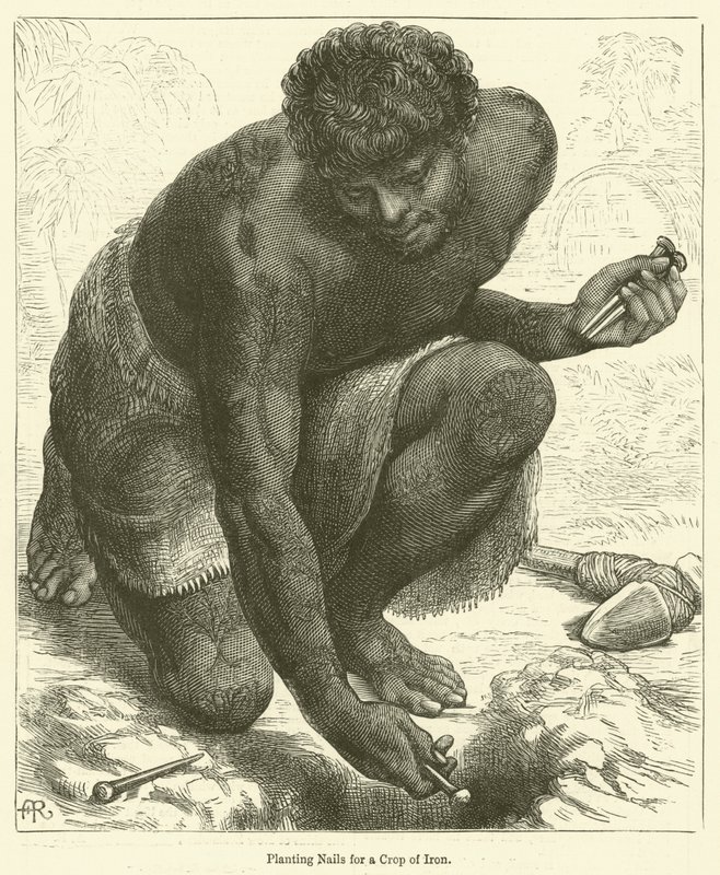 Planting Nails for a Crop of Iron by English School