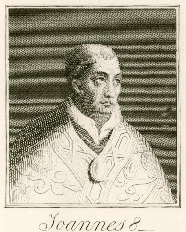 Pope John VIII by English School