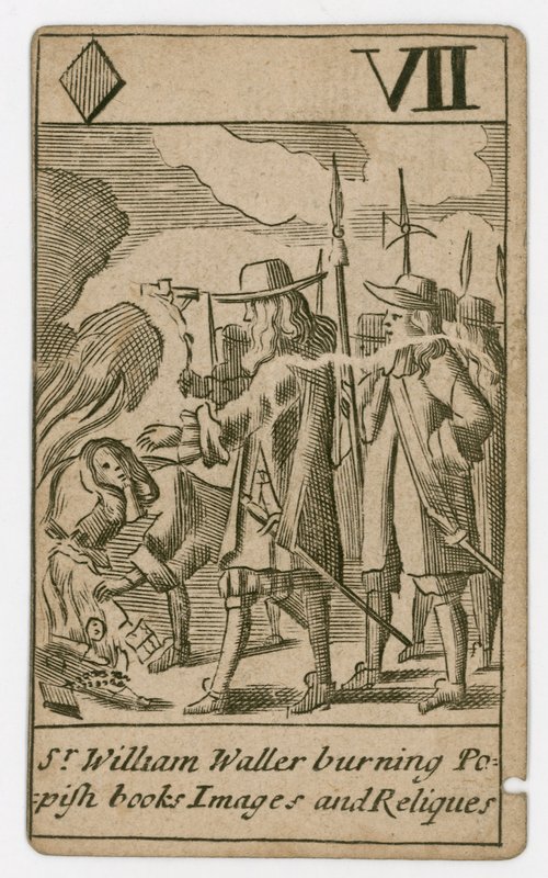 Popish Plot Playing Card by English School