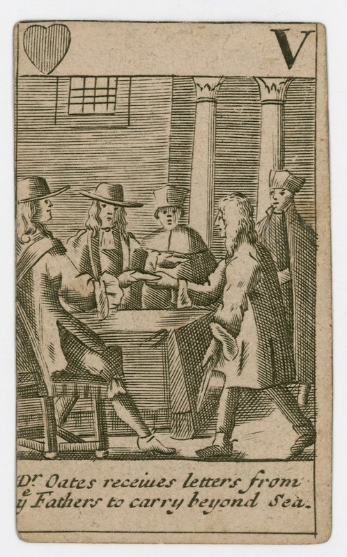Popish Plot Playing Card by English School