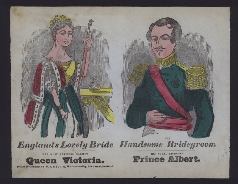 Popular Illustration Celebrating the Wedding of Queen Victoria and Prince Albert by English School