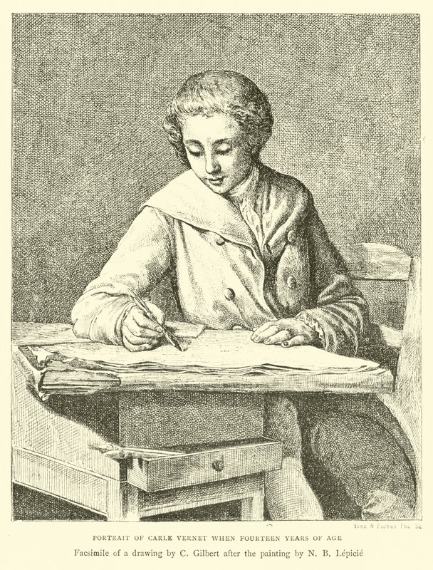 Portrait of Carle Vernet When Fourteen Years of Age by English School