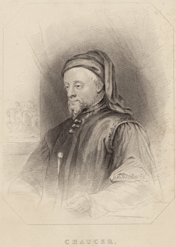 Portrait of Geoffrey Chaucer by English School