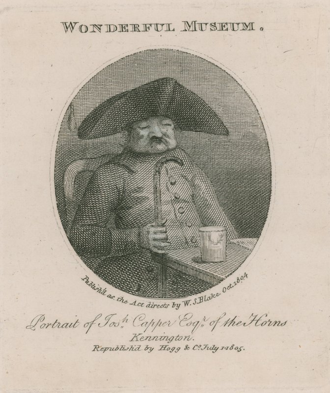 Portrait of Joseph Capper of the Horn, Kennington by English School
