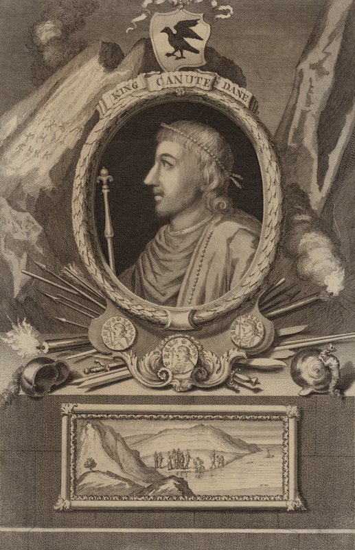 Portrait of King Canute by English School