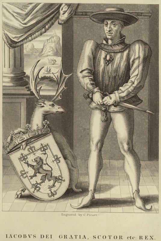 Portrait of King James I of England by English School
