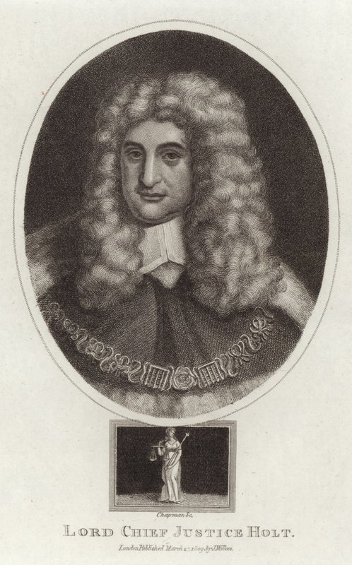 Portrait of Lord Chief Justice Holt by English School