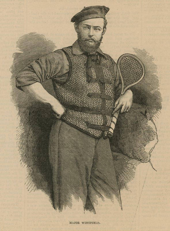 Portrait of Major Walter Clopton Wingfield by English School