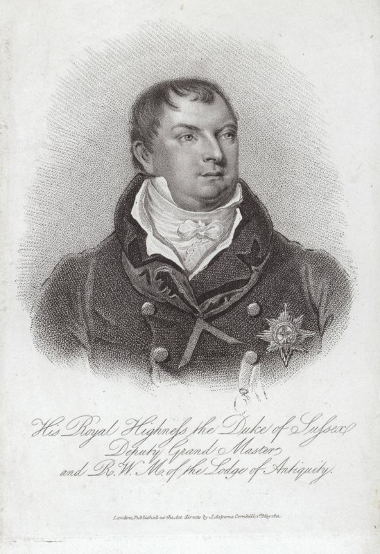Portrait of Prince Augustus Frederick, Duke of Sussex by English School