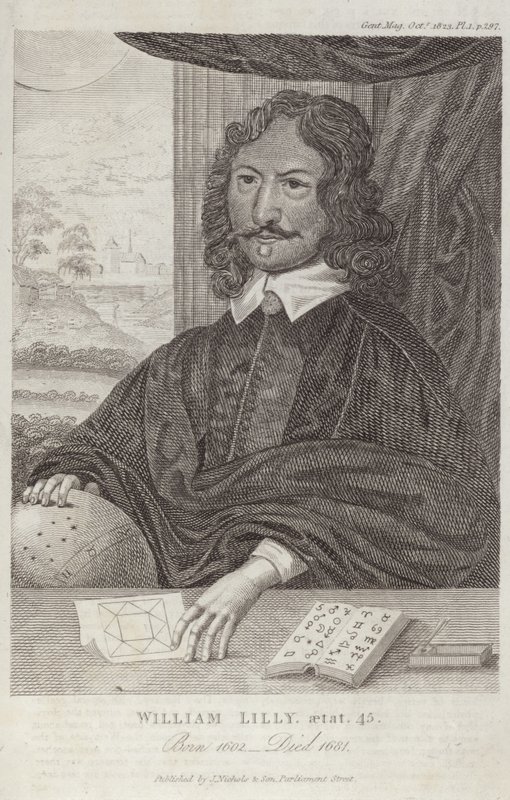 Portrait of William Lilly by English School