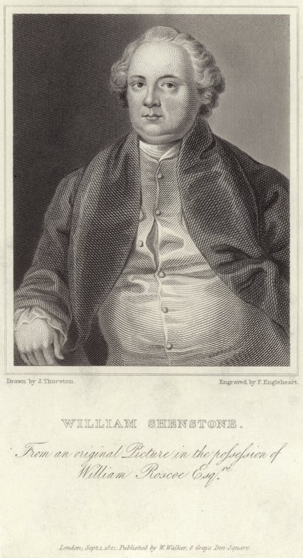 Portrait of William Shenstone by English School