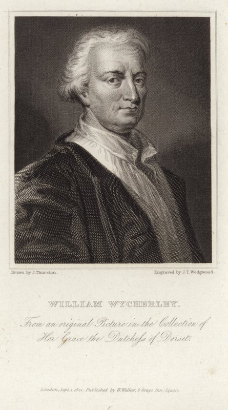 Portrait of William Wycherley by English School