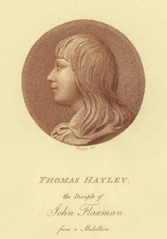 Portrait of the sculptor Thomas Hayley, disciple of John Flaxman by English School