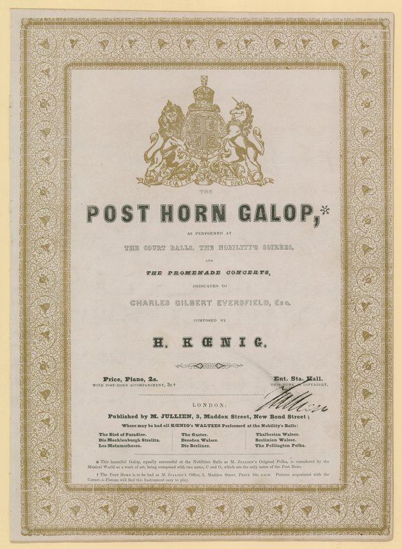 Post Horn Galop by English School