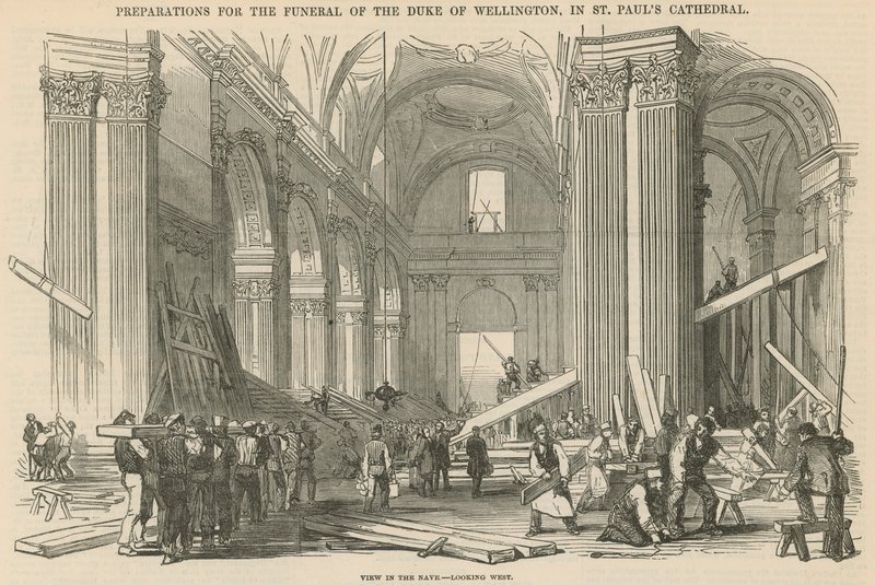 Preparations for the Funeral of the Duke of Wellington by English School