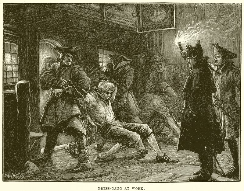 Press-Gang at Work by English School