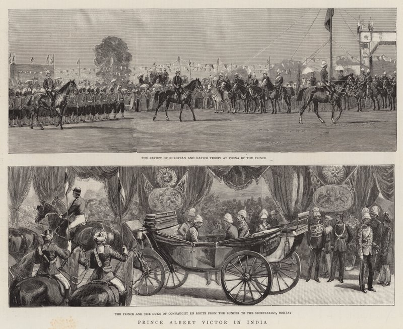 Prince Albert Victor in India by English School