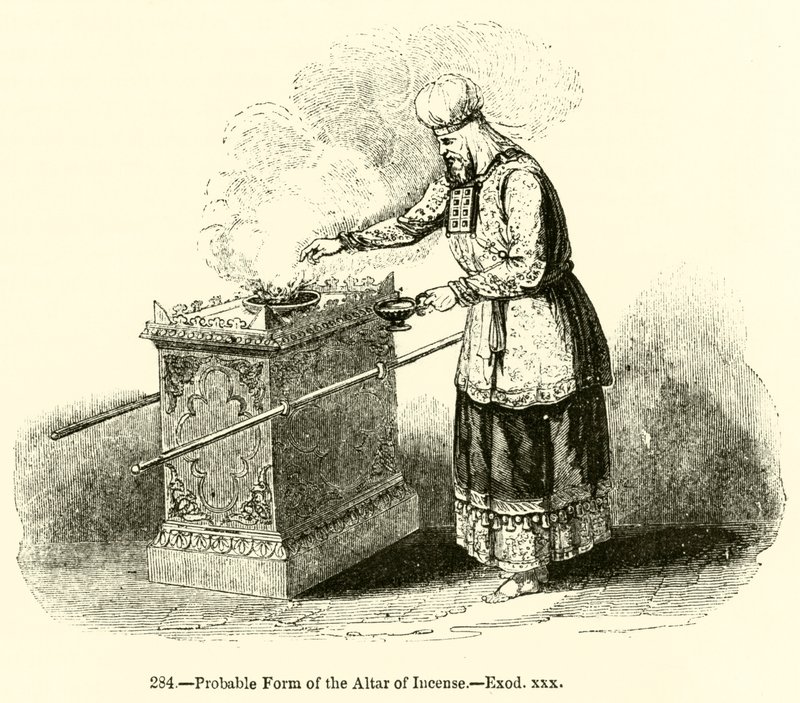 Probable Form of the Altar of Incense, Exodus xxx by English School