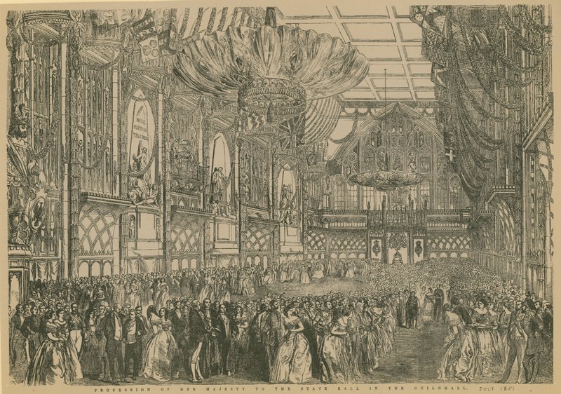 Procession of Her Majesty to the State Ball in the Guildhall, London, July 1851 by English School