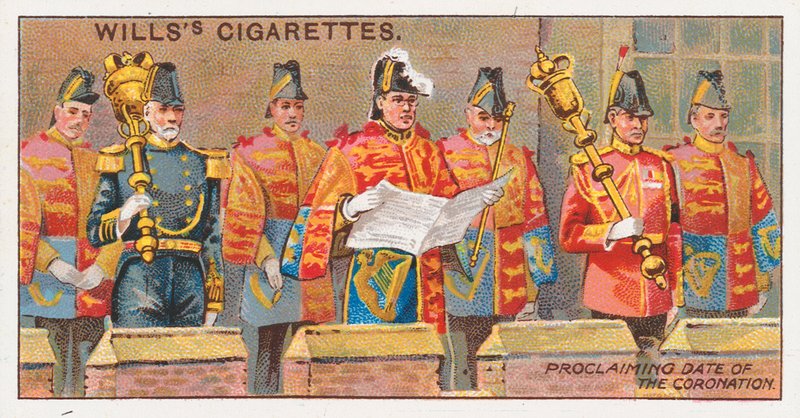 Proclaiming Date of the Coronation by English School