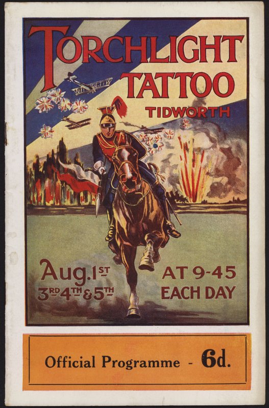 Programme for the Tidworth Torchlight Tattoo, Tidworth Park, Wiltshire by English School