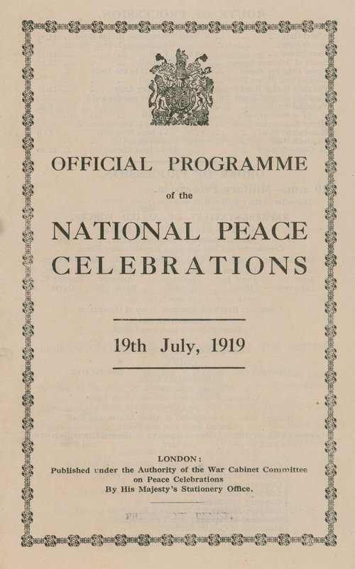 Programme of the National Peace Celebrations by English School