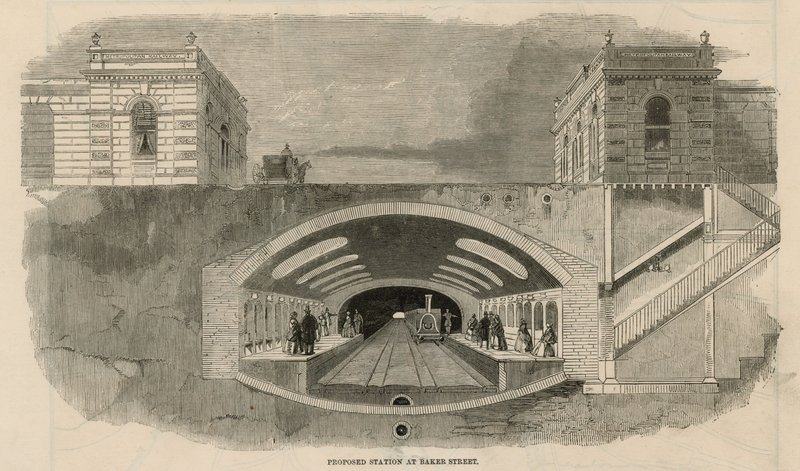 Proposed Station at Baker Street by English School