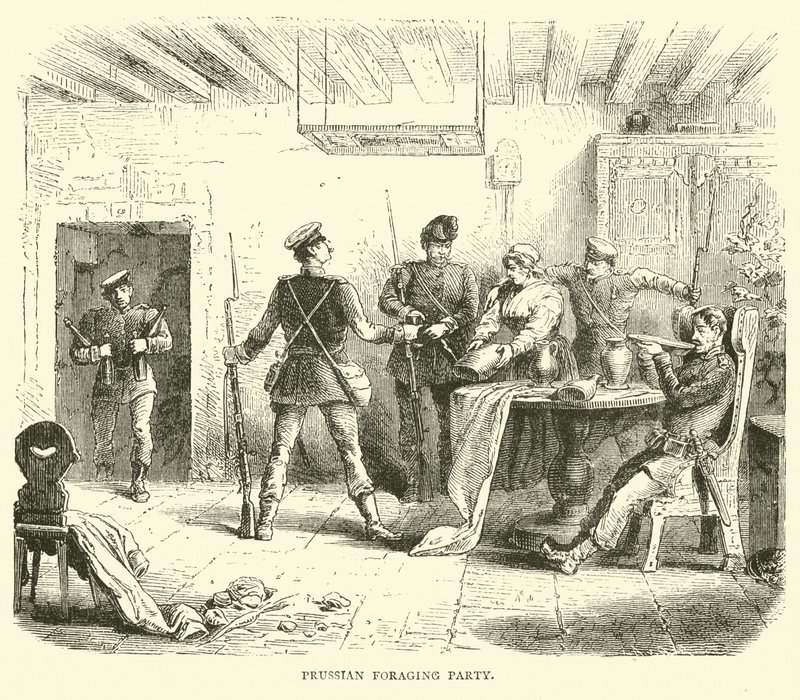 Prussian Foraging Party, March 1871 by English School