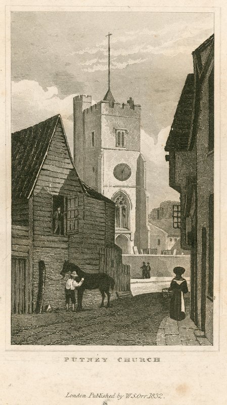 Putney Church, London by English School