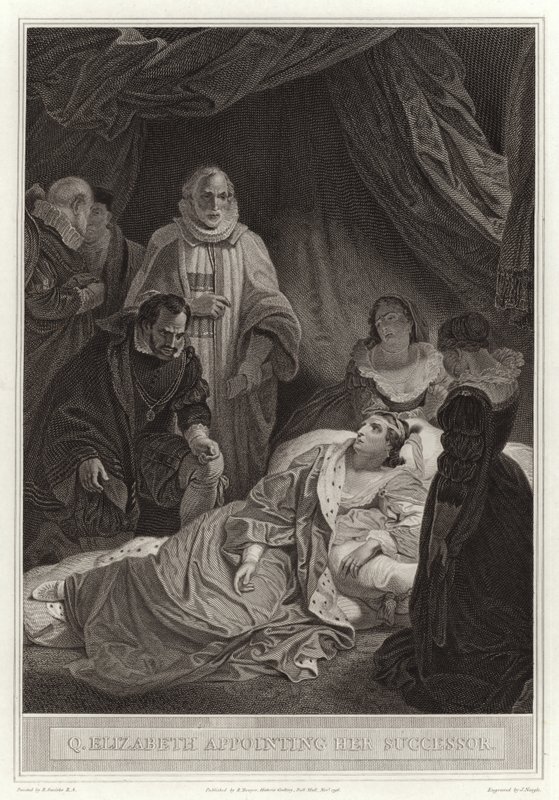 Queen Elizabeth appointing her successor by English School
