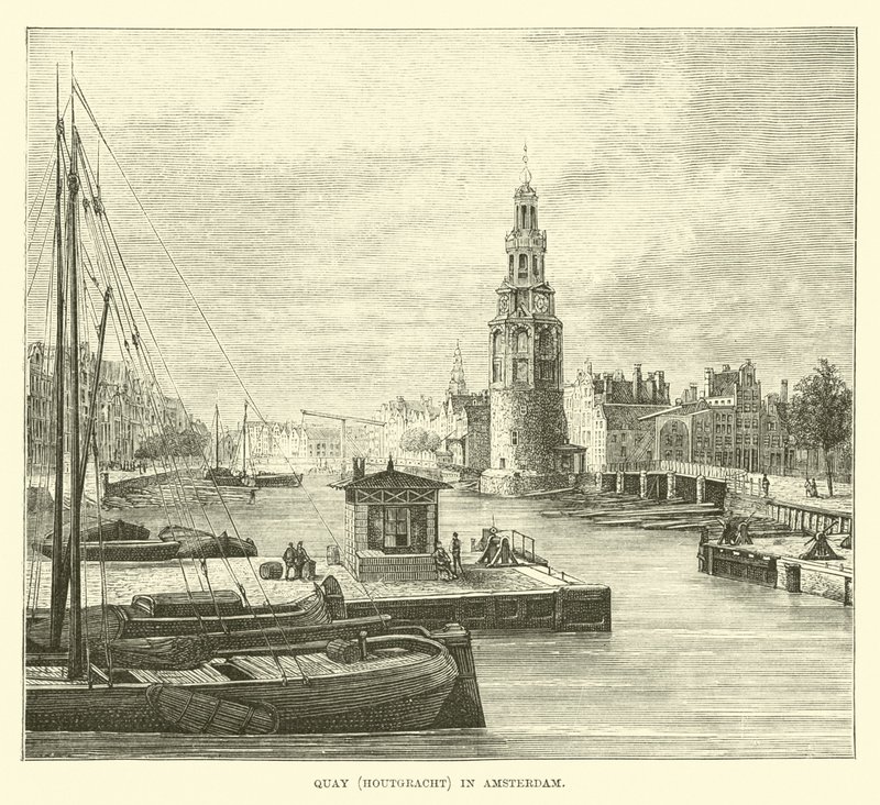 Quay (Houtgracht) in Amsterdam by English School