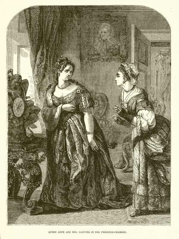 Queen Anne and Mrs. Danvers in the Presence-Chamber by English School