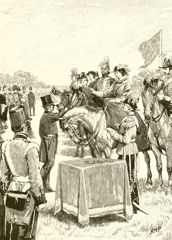Queen Victoria presiding at the first distribution of the Victoria Cross by English School